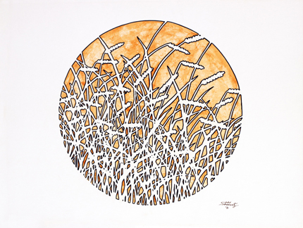 gold and white wheat
