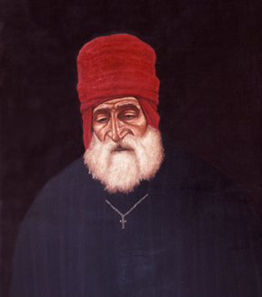 man in red turban